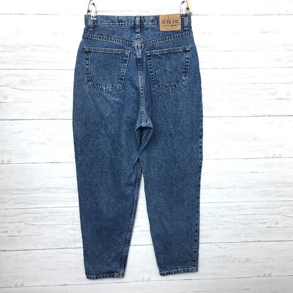 Vintage Gap Reverse Fit Jeans Barrel Leg Cotton size Juniors 9 length 28" - Picture 2 of 9